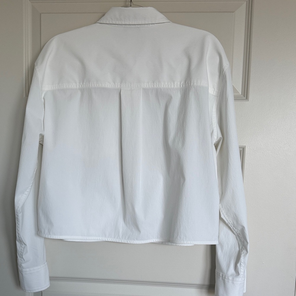 Athleta Classic White Collared Blouse - Picture 4 of 4
